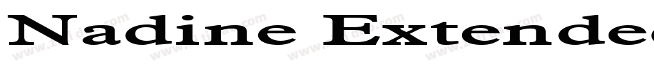 Nadine Extended Bold字体转换
